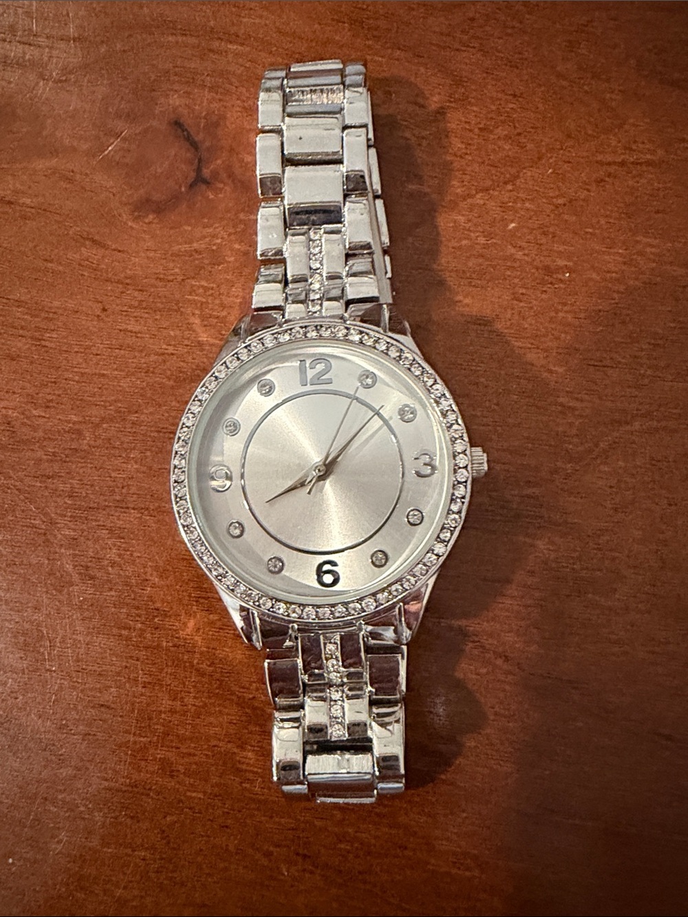 2 Silver Crystal Accent Women's Watch - Classic Sparkle - Picture 4 of 5